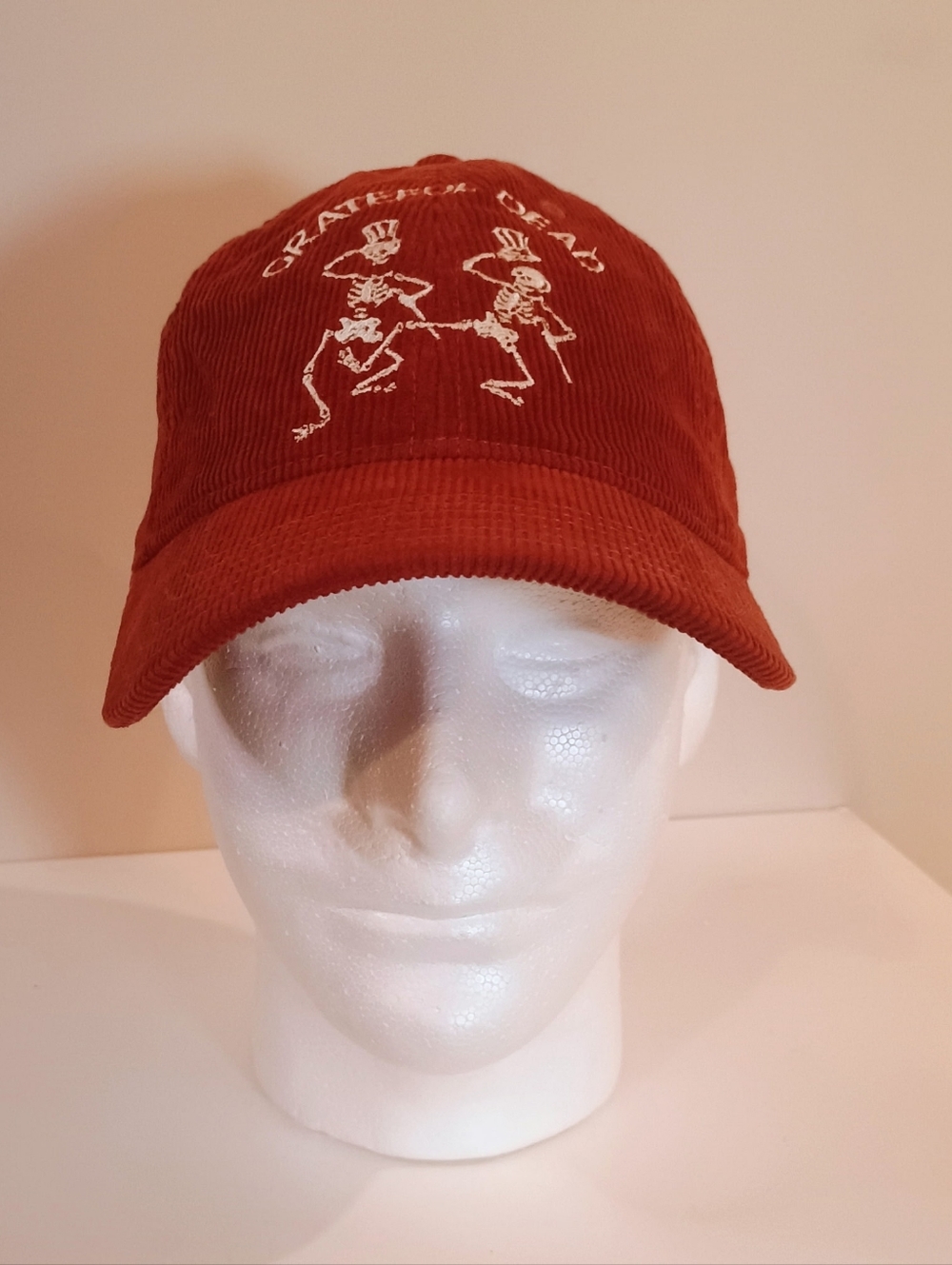 Greatful Dead Official License Band Retro Cap - Rust Red